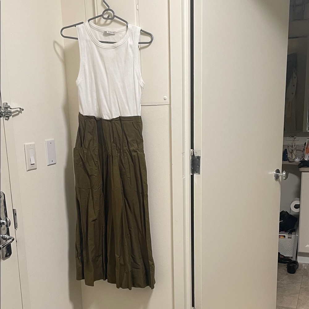 Zara Cream Ribbed Top